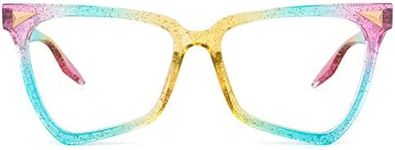 Zeelool Unicorn Rainbow Butterfly Eyeglasses for Women Full Overlay Lens OP01860-04 Rainbow