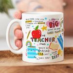 DAYS The Teacher Mug, Best Teacher in Your Life Gift Helping Me to Grow Graduation Mug, Self Care Manifest Affirmation Motivational Mug