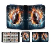 Football Card Binder 900 Pockets - Football Card Binder with Sleeves, Sports Cards Storage Organizer for Football Basketball Baseball or Gaming Trading Cards Fits 900 Cards with 50 Removable Sleeves