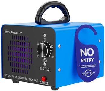 Amgwhhoo Ozone Generator 80,000 mg/h, High Capacity Ozone Machine for Home, Car, Pets and Basement, Suitable for Spaces Up to 7,000 Square Feet, Blue (80,000 mg/h)