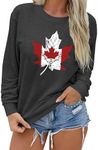 MEESHEEP Womens Canada Day Sweathir