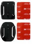 Vatsas Premium Action Camera Flat and Curved Mounts Pack – Durable High-Strength Material, with 3M Double-Sided Tape, 1 Flat Mount & 1 Curved Mount Included