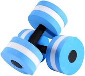 2PCS Water Dumbbells, Sports Aquatic Exercise Dumbells, Water Aerobics Workouts Foam Barbells Hand Bars Pool Resistance for Men Women Kids Weight Loss Water Sports Fitness Tool s