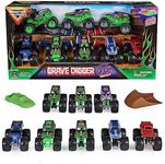 Monster Jam, Grave Digger 40th Anniversary 8-Pack Monster Trucks with Bonus Accessories, 1:64 Scale, Kids Toys for Boys and Girls 3 and up