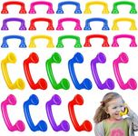 Honoson Whisper Reading Phones Auditory Feedback Reading Phone Classroom Hear Myself Sound Phone Colored Speech Therapy Toy Tool for Children Accelerates Reading Fluency and Pronunciation (30 Pcs)