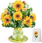 GUAGUA 3D Sunflower Pop Up Greeting