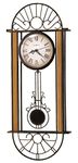 Howard Miller Devahn Wall Clock 625-241 – Wrought-Iron and Wood with Quartz Movement