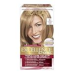 L'Oreal Paris Excellence Crème Permanent Hair Color, C Medium Blonde, 100% Grey Coverage, Hair Dye, 1 EA (Packaging May Vary)