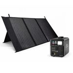 SARRVAD Portable Power Station K1200 (1008Wh LiFePO4) with 200W Solar Panel Combo | Portable Power Station for Home Backup, RV, Camping & Outdoor | Full Charge in 7–8 Hours