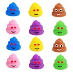 12P Mochi Squishy Poop Toys,Mini Poo Mochies Squishies Moji Poo for Party Bags,Small Kawaii Soft Fidget Toy Party Bag Fillers for Kids Boys Girls Birthday Joke Present,Christmas Stocking Filler Gift