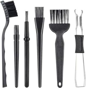 SIMPOR 6 PCS Nylon Keyboard Cleaning Brush Kit, Anti Static Brushes with Keycap Puller, Electronic Cleaning Brushes for Laptop Computer Dust Removal