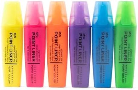 Campussophisticate Scented Highlighter 6 Colors Yellow, Blue, Green, Purple, Pink, Orange (6 Per Pack)