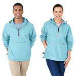 Charles River Apparel Unisex Water Resistant Pullover Reg/Ext Sizes Windbreaker Jacket, Aqua, XXL UK