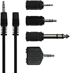 Xtreme 3.5mm Audio Adapter Kit with Cable - Retail Packaging - Black