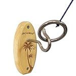 Deluxe Hook and Ring Toss Game, Outdoor Indoor Target Toss Game Set, Throwing Toys for Family Party Games (Coconut Tree S)