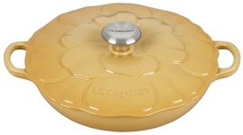 Le Creuset Signature Enameled Cast Iron Petal Braiser, 2.25qt., Honey