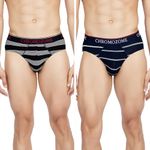 Chromozome Men Brief CZ 306 (Pack of 2) L Multi 8