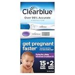 Clearblue Advanced Ovulation Test Combination Pack, Predictor Kit, Featuring 15 Advanced Ovulation Tests and 2 Rapid Detection Pregnancy Tests, 17ct