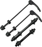 AiTuiTui 1 Pair Bike Quick Release Axle Skewer Bicycle Hub Parts, Front & Rear Axle Hollow Shaft Kit Replacement for Road Bike, Mountain Bike, MTB, BMX