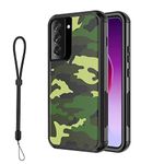 Unitedtime case for Galaxy S22, Drop Protection Rugged Shockproof Military Protective Bumper Phone Cover Heavy Duty Armor for Samsung Galaxy S22 (Galaxy S22, Camouflage)