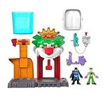 Fisher-Price Imaginext DC Super Friends Batman Toy The Joker Funhouse Playset Color Changers with 2 Figures & Accessories for Ages 3+ Years