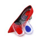 Perriha Fashion Silicone Gel Heel Cups/Pad | Shoe Inserts for Plantar, Sore Heel, Bone Spur & Heel Protector Pads for Men and Women Inserts Absorb Shock and Moisturizing for Cracked Heel