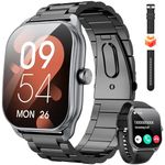 Curve Military Smart Watch for Men(Answer/Make Call), 2024 Newest Smartwatch Fitness Tracker Watch with 120+ Sports Modes, 2.01" Fitness Watch for Android iOS (2 Straps)