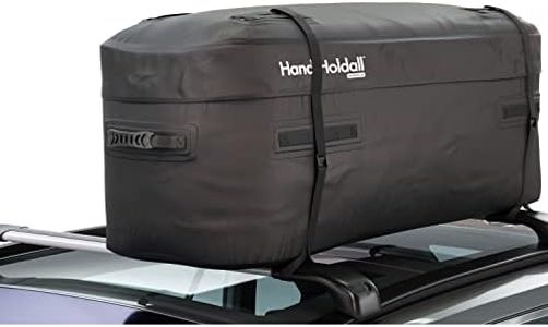 HandiWorld HandiHoldall 175 litres Waterproof Soft Roof Box - Sac de Toit Pliable avec Base Solide - Noir