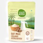 StapleGreenz Oat Milk Creamer 250 g | Instant Plant-Based Creamer for Coffee & Tea | Made with High-Protein Oats | Rich & Creamy Dairy-Free Oat Milk | Lactose-Free, No Preservatives, Gut-Friendly