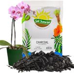 Horticultural Charcoal for Indoor Plants (1 Quart), Hardwood Soil Additive for Orchids, Terrariums, and Gardening