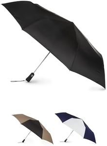 Totes Automatic Open Close Large Canopy Golf Umbrella, Black, One Size, Totes Blue Line Golf Size Auto Open/Close Umbrella