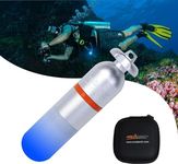 ORCATORCH SD01 Mini Strobe Signal Light Scuba Dive Beacon Diving Night Dive LED Marker Flashy Safety Lamp Firefly Diving Light with AAA Battery, for 150M Underwater Diving (5 Colors Option) (Blue)