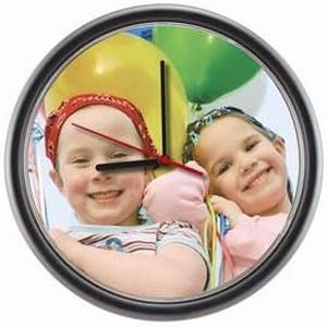 Neil Enterprises Inc. Black Plastic Photo Wall Clock - Pack of 12