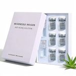 6PCS Micro Infusion System for Face, Microneedling Serum with Hyaluronic Acid & Collagen, 0.05mm Stamp Micro Needling Kit for Deep Hydration, Firming and Skin Care At Home
