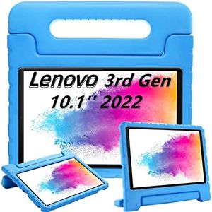 KAVON Lenovo Tab M10 HD 3rd Gen 10.1 inch Released 2022 Kids Tablet Case, KAVON Lightweight Protective Handle Cover Convertible Shockproof for TB-328FU TB-328XU (Blue)