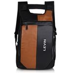 LEVIN Bolt Laptop Backpack Travel Backpack College Backpack for Men and Women for 14 Laptops (Tan)