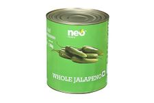 Neo Whole Jalapeno 3 kgI Ready-to-Eat Fibre-Rich ToppingI Enjoy with Black Olive for Pizza, Pasta, Nachos and Salads l 100% Vegan I Enjoy as Filling Sandwich, Burger & Wraps I Non-GMO