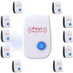 2026 Upgraded Ultrasonic Repeller & Insect Indoor Repeller 10 Pack,Electronic Pest Repeller Plug-in,Mosquito Repellent for Mouse, Insect, Cockroach, Mice, Spider, Bug, Ant, Rodent & Rats
