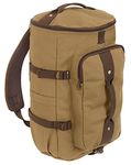 ROTHCO Convertible Canvas Kit Bag/Backpack (Coyote Tan)