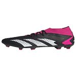 adidas Unisex Accuracy.2 Firm Ground, Black/White/Team Shock Pink, 8.5
