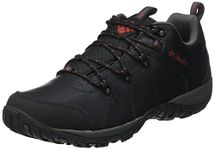 Columbia Men's Peakfreak Venture Waterproof Low Rise Hiking Shoes, Black/Vintage Red, 6 UK