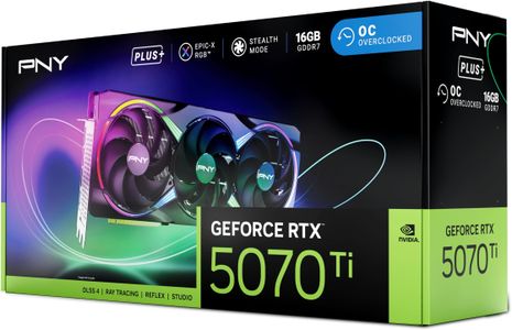 PNY GeForce RTX 5070 Ti Graphics Card – 16GB GDDR6X