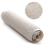 BINO | Loofah Non-Slip Bath Mat for Tub - Ivory | Spa-Inspired Comfort, Quick-Drying, Secure Suction Cups | Exfoliating Shower Mat for a Luxurious and Safe Bathing Experience