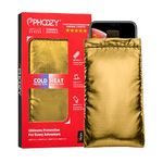 PHOOZY Apollo Series Thermal Phone Pouch - AS SEEN ON Shark Tank - Insulated Pouch Prevents Freezing, Extends Battery Life, Drop Proof. Mountain Protection for Skiers Snowboarders (Gold - Medium)