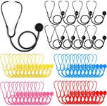 Leitee 50 Pcs Kids Stethoscope Toy Real Working Stethoscope Disposable Stethoscope Bulk for School Classroom Children Tech Toy Nursing Stethoscope Doctor Kit for Cosplay Costume Accessories