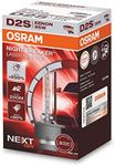 OSRAM Xenarc Night Breaker Laser D2S Next Generation, +200% More Brightness, HID Xenon Headlight Bulb, 66240XNN, Folding Box (1 Lamp), White