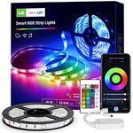 LE Smart LED Light Strip, 16.4ft APP Control Led Lights Works with Alexa Light Strips Sync with Music, LED Lights Strip for Bedroom, Home, Kitchen, TV, Party, Only Support 2.4Ghz WiFi