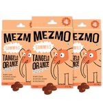 MEZMO soft jelly healthy n yummy candy with natural fruit sugar 144gms 36 jellies (Pack of 3) - Tangelo Orange