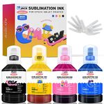 Printers Jack Sublimation Ink Refill 140ml x 4 for Supertank Printers ET-2720 ET-2760 ET-2750 ET-4700 ET-3760 560ml/Anti-UV/Upgrade Version/ICC Free
