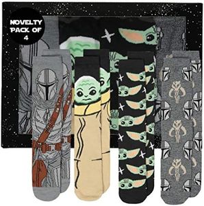 Hyp The Simpsons Socks Mens and Womens Socks Featuring Bart and The Simpsons | Gift Box, 4 Pack Casual Crew Socks, Beige, One Size
